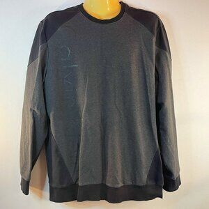 Calvin Klein Men's Black Grey Crew Sweater - Size Large - EUC